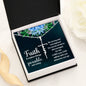 Spiritual Gift - It Makes Things Possible - Faith Cross Necklace - Celeste Jewel