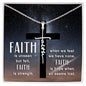 Spiritual Gift - Unseen But Felt - Faith Cross Necklace - Celeste Jewel
