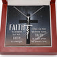 Spiritual Gift - Unseen But Felt - Faith Cross Necklace - Celeste Jewel