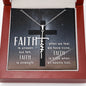 Spiritual Gift - Unseen But Felt - Faith Cross Necklace - Celeste Jewel