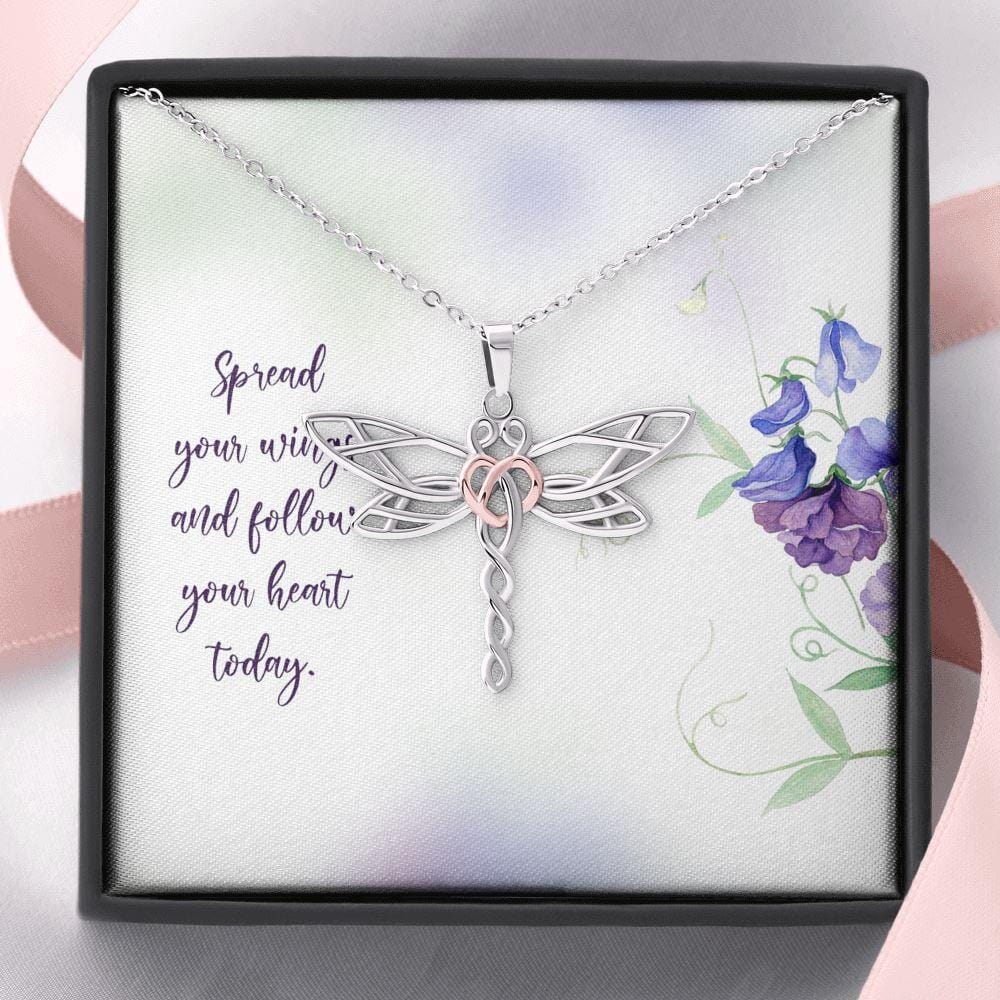 Spread Your Wings - Dragonfly Necklace - Celeste Jewel
