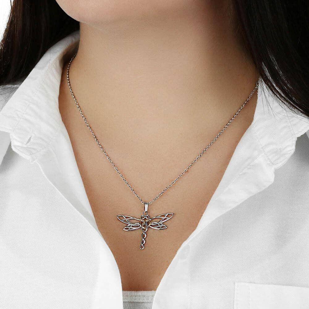 Spread Your Wings - Dragonfly Necklace - Celeste Jewel