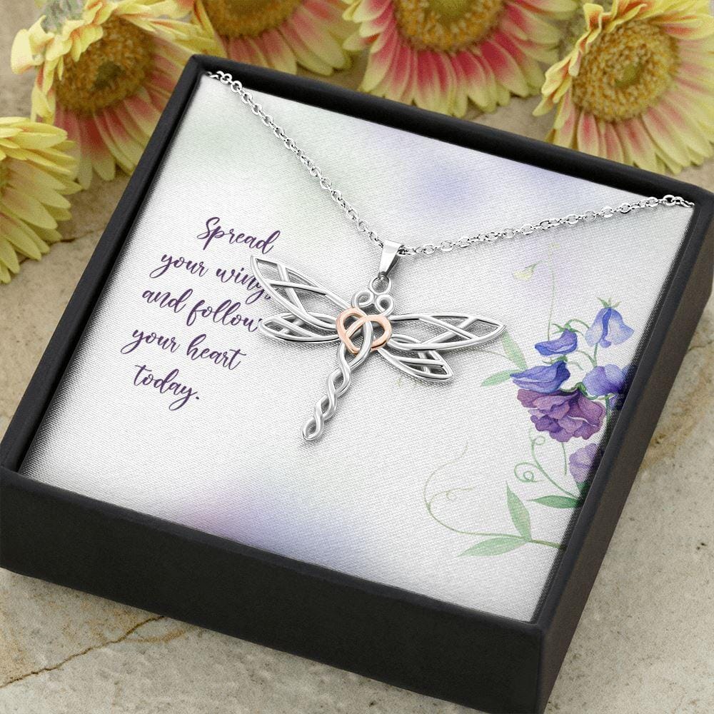 Spread Your Wings - Dragonfly Necklace - Celeste Jewel