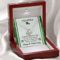 St Patrick's Day Gift - A Good Friend - Love Knot Necklace - Celeste Jewel