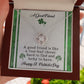 St Patrick's Day Gift - A Good Friend - Love Knot Necklace - Celeste Jewel