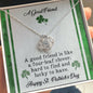 St Patrick's Day Gift - A Good Friend - Love Knot Necklace - Celeste Jewel