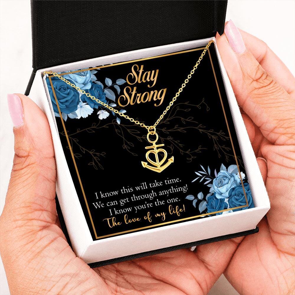 Stay Strong - Anchor Necklace - Celeste Jewel