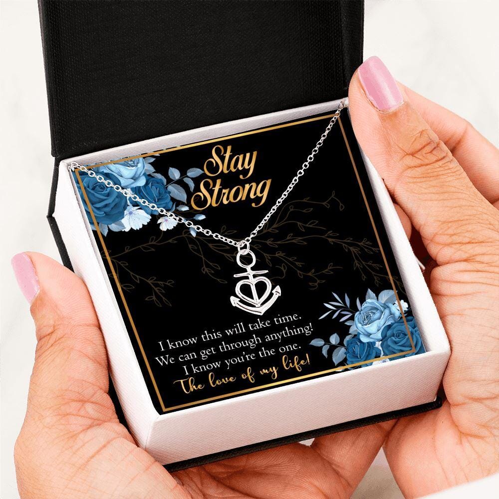 Stay Strong - Anchor Necklace - Celeste Jewel
