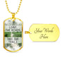 Take The Trails - Dog Tag Necklace With Engraving - Celeste Jewel