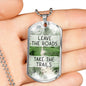 Take The Trails - Dog Tag Necklace With Engraving - Celeste Jewel