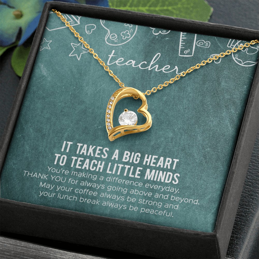 Teacher Appreciation Gift - A Big Heart - Eternal Love Necklace - Celeste Jewel