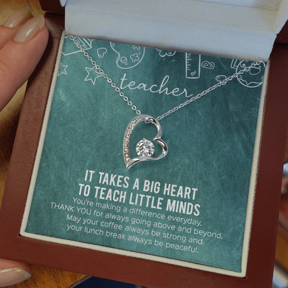 Teacher Appreciation Gift - A Big Heart - Eternal Love Necklace - Celeste Jewel