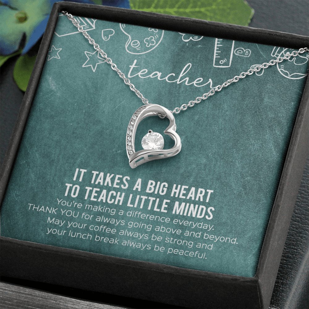 Teacher Appreciation Gift - A Big Heart - Eternal Love Necklace - Celeste Jewel