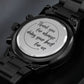 Thank You - Black Chronograph Watch - Celeste Jewel