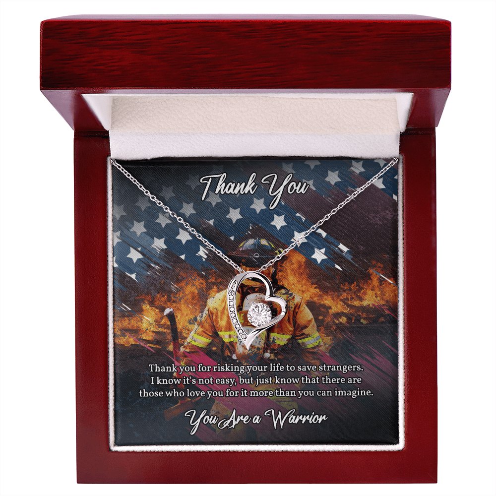 Thank You Gift For Firefighter - Save Strangers - Eternal Love Necklace - Celeste Jewel