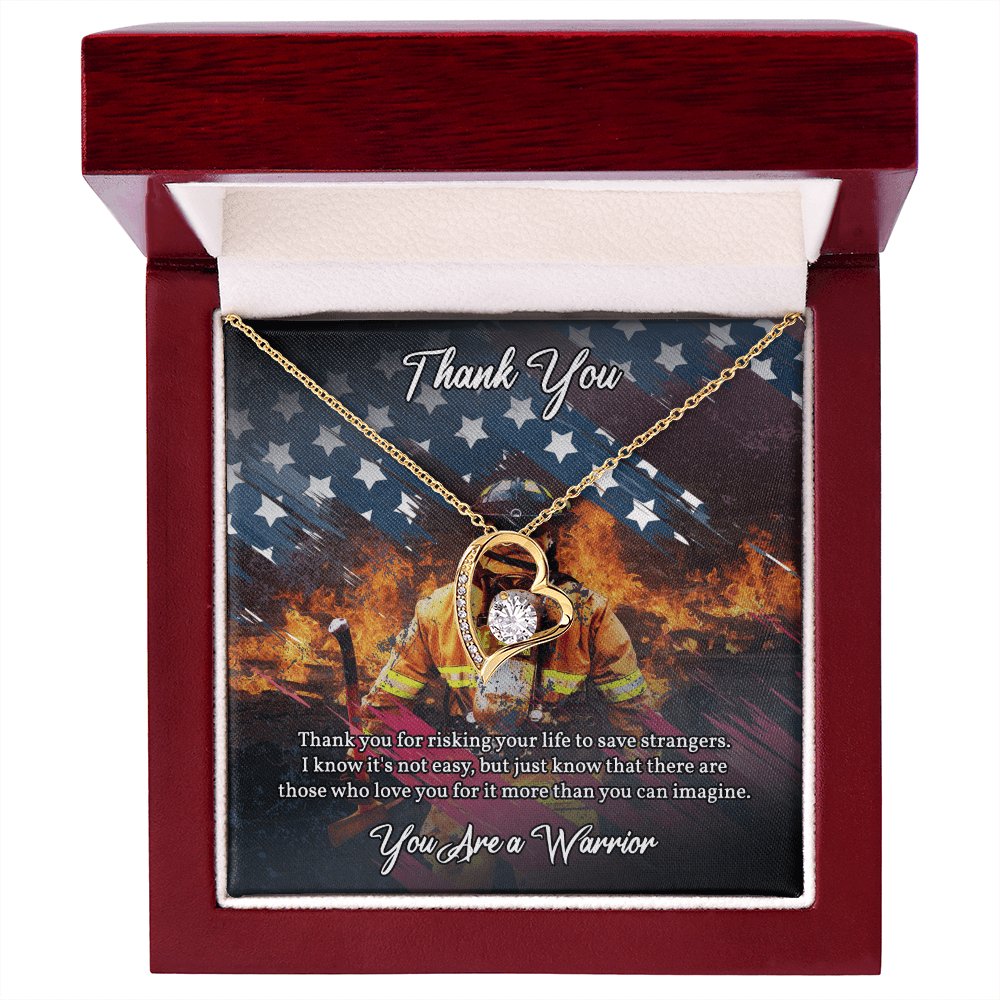 Thank You Gift For Firefighter - Save Strangers - Eternal Love Necklace - Celeste Jewel