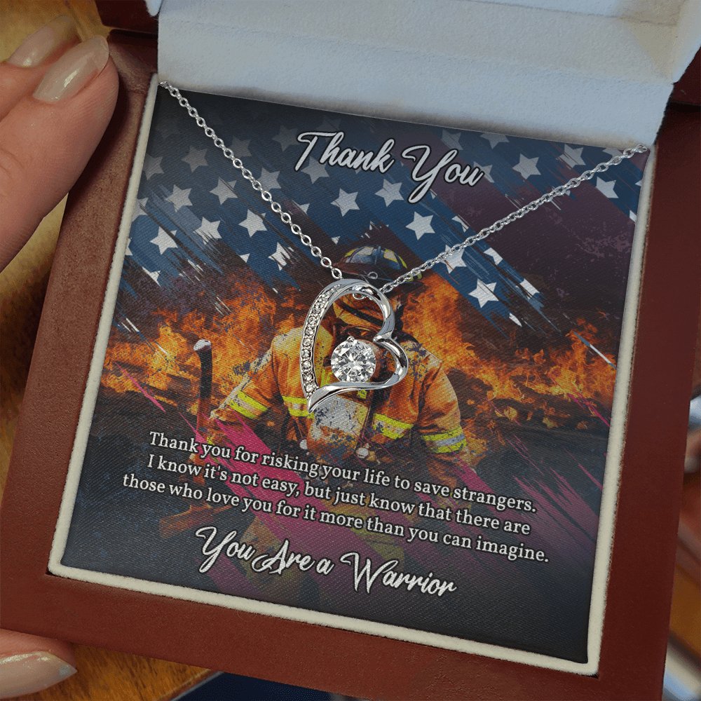 Thank You Gift For Firefighter - Save Strangers - Eternal Love Necklace - Celeste Jewel
