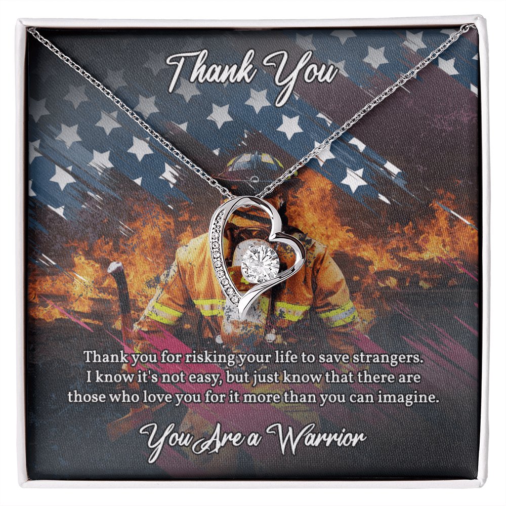 Thank You Gift For Firefighter - Save Strangers - Eternal Love Necklace - Celeste Jewel