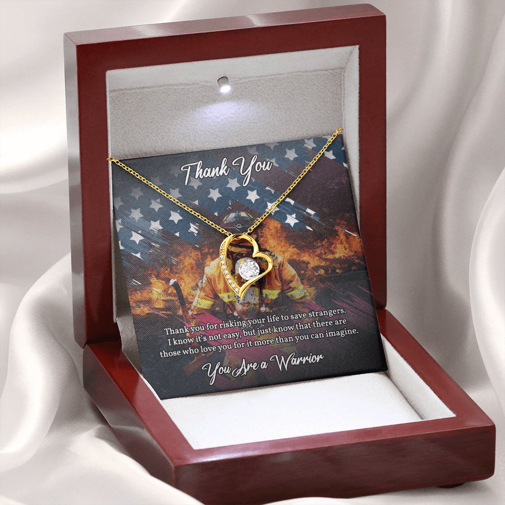 Thank You Gift For Firefighter - Save Strangers - Eternal Love Necklace - Celeste Jewel