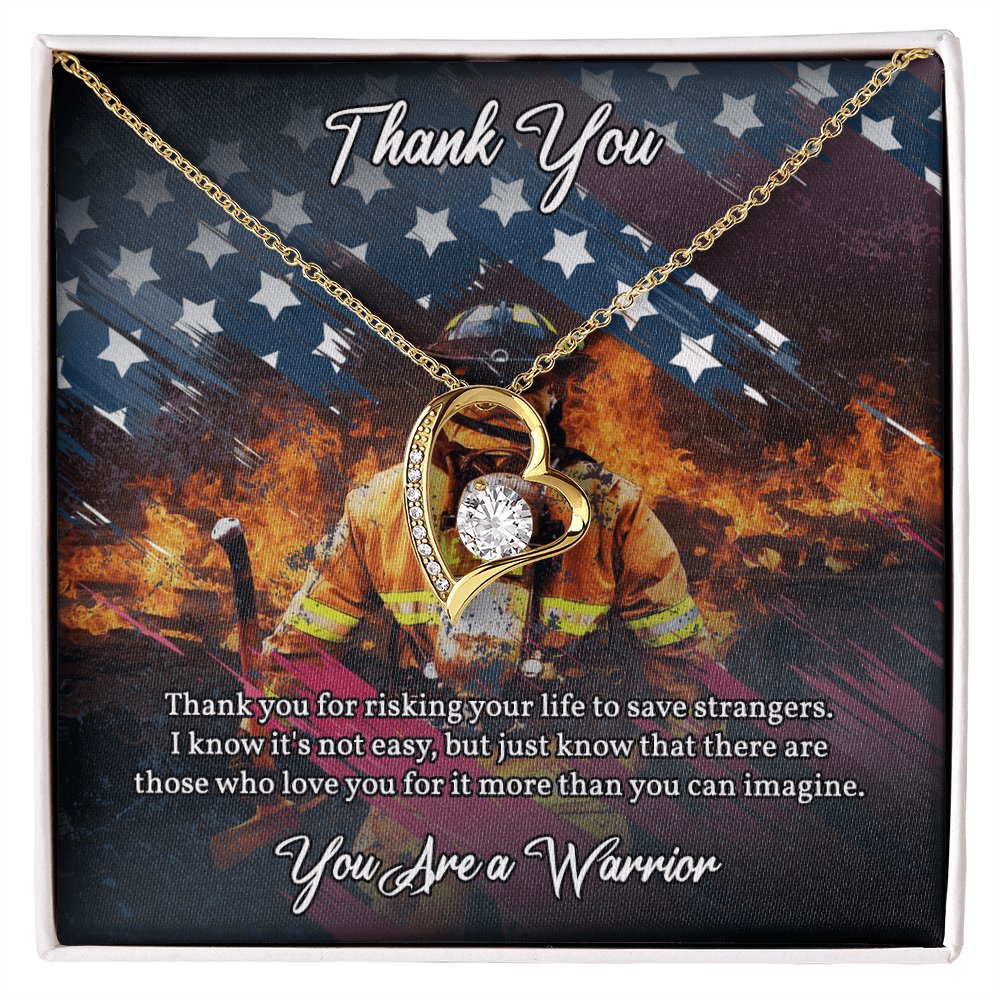 Thank You Gift For Firefighter - Save Strangers - Eternal Love Necklace - Celeste Jewel
