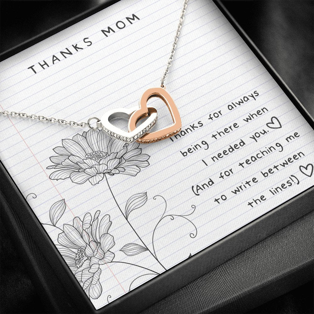 Thanks Mom - Between The Lines - Interlocking Hearts - Celeste Jewel