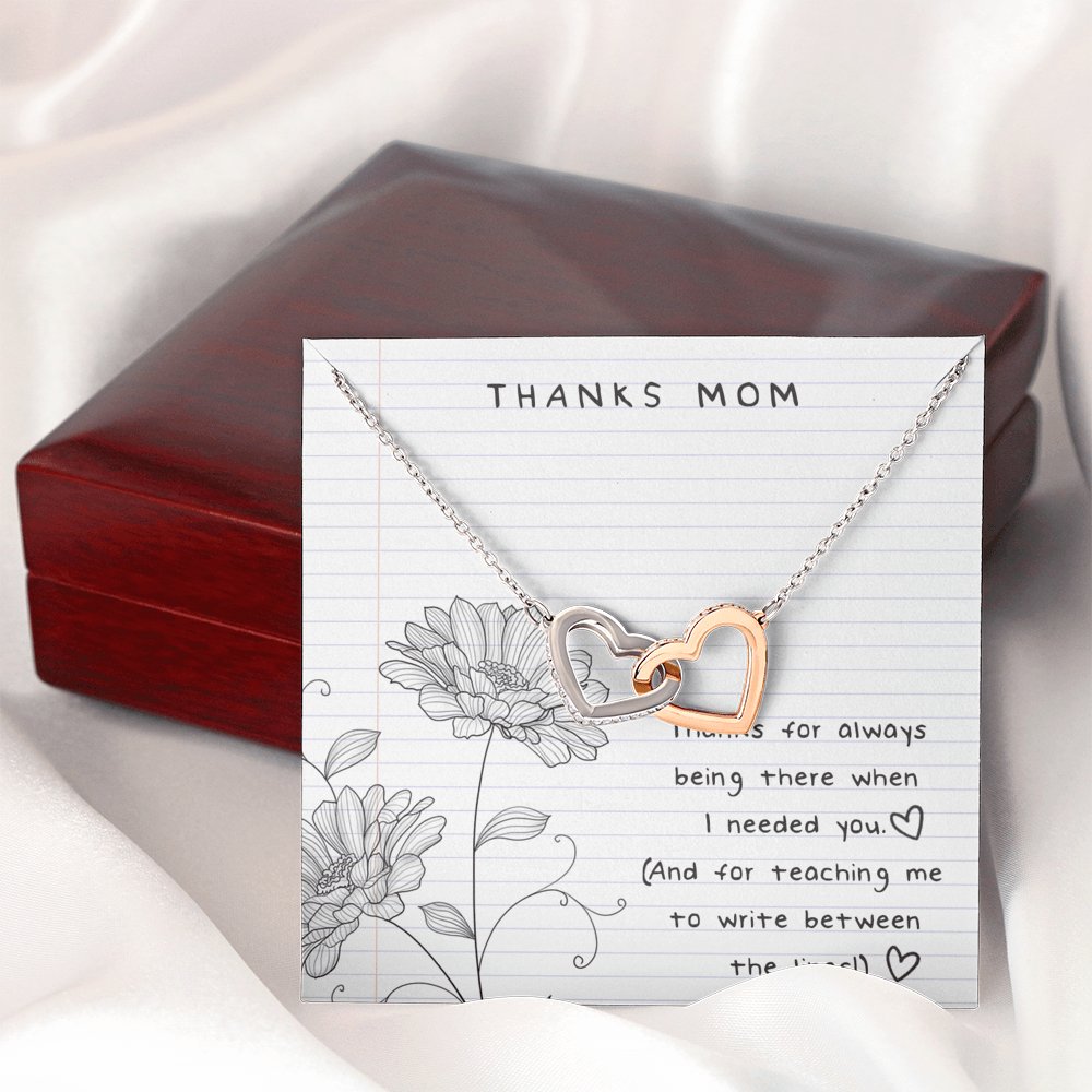 Thanks Mom - Between The Lines - Interlocking Hearts - Celeste Jewel