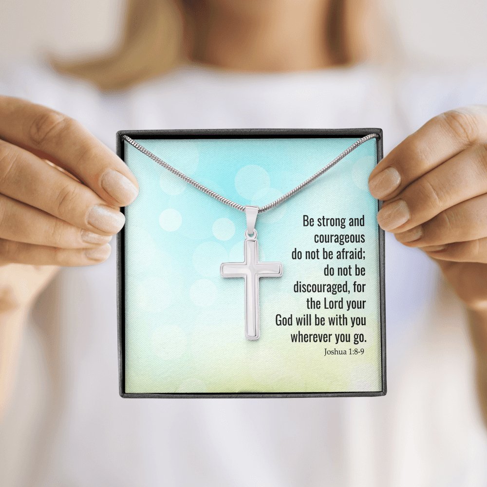 The Lord Your God Will Be With You - Personalized Cross Necklace - Celeste Jewel