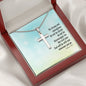 The Lord Your God Will Be With You - Personalized Cross Necklace - Celeste Jewel