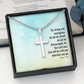 The Lord Your God Will Be With You - Personalized Cross Necklace - Celeste Jewel
