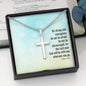 The Lord Your God Will Be With You - Personalized Cross Necklace - Celeste Jewel
