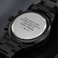 Time Spent With Someone - Black Chronograph Watch - Celeste Jewel