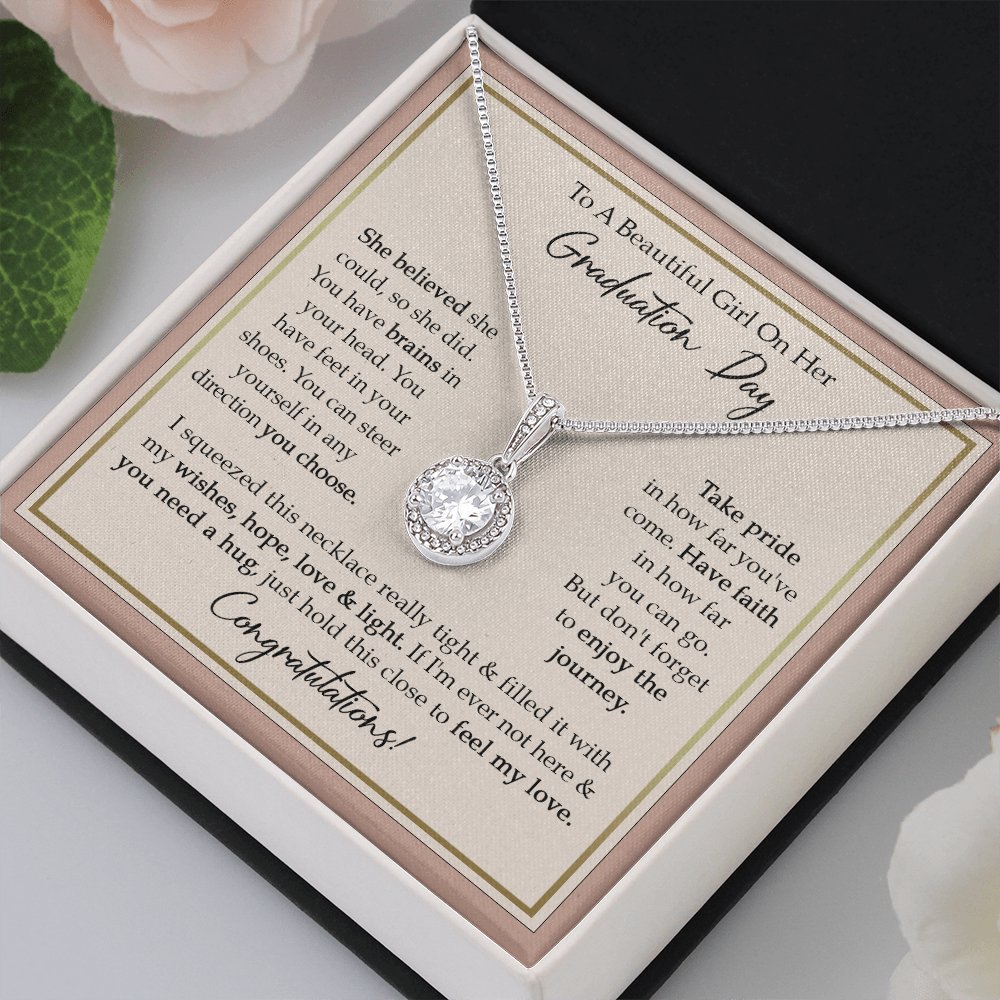 To A Beautiful Girl On Her Graduation Day - Enjoy The Journey - Eternal Hope Necklace - Celeste Jewel