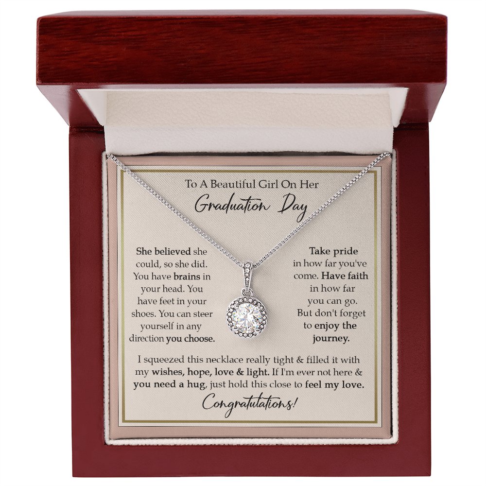 To A Beautiful Girl On Her Graduation Day - Enjoy The Journey - Eternal Hope Necklace - Celeste Jewel