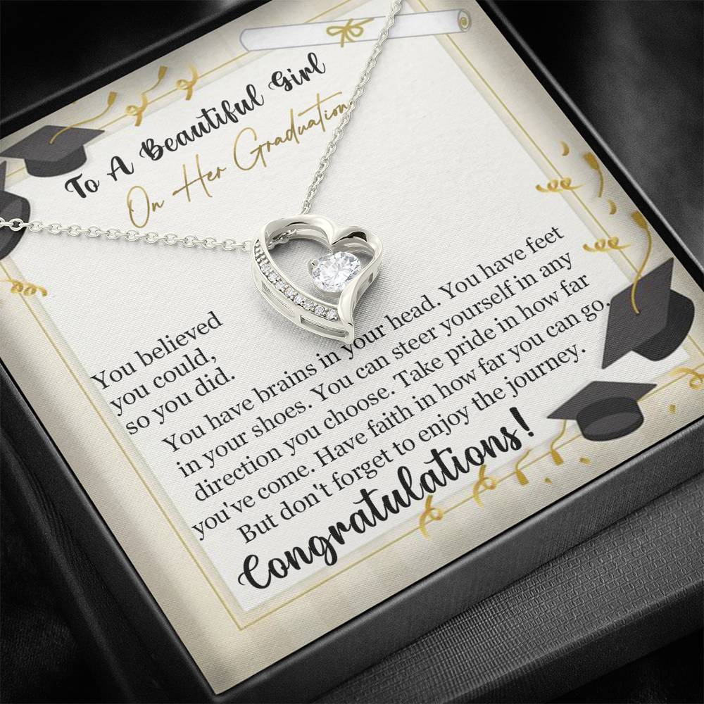To A Beautiful Girl On Her Graduation - Eternal Love Necklace - Celeste Jewel