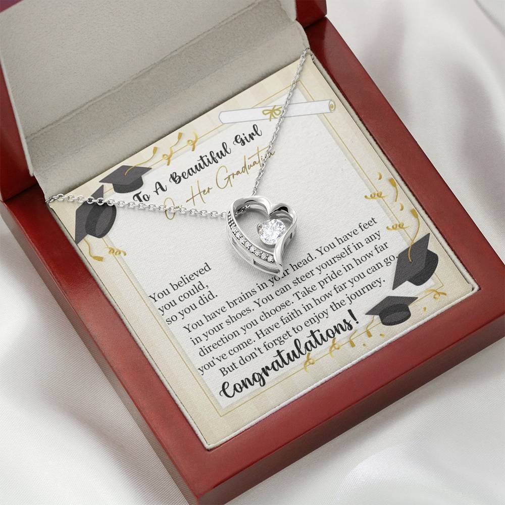 To A Beautiful Girl On Her Graduation - Eternal Love Necklace - Celeste Jewel
