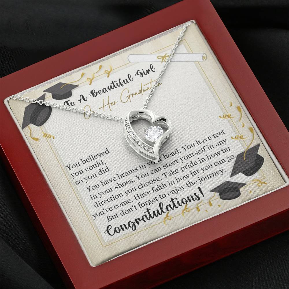 To A Beautiful Girl On Her Graduation - Eternal Love Necklace - Celeste Jewel