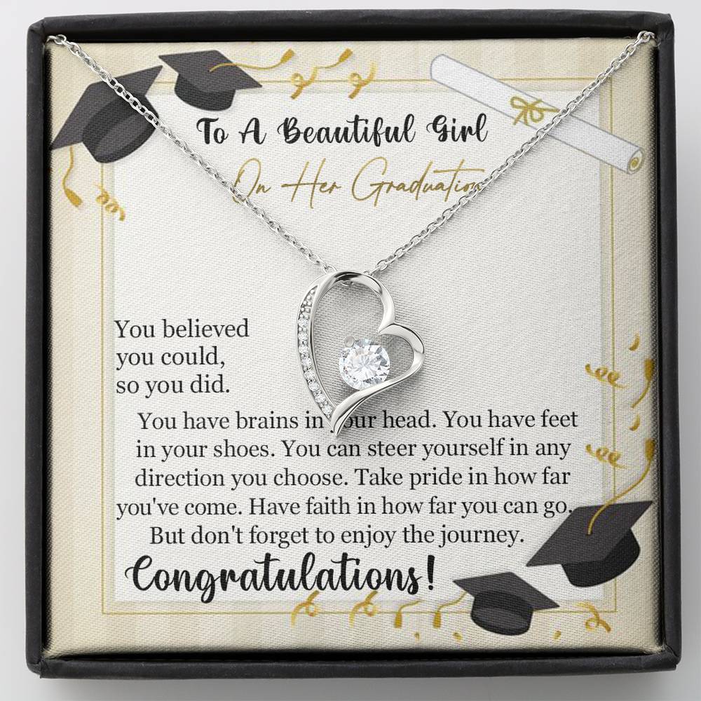 To A Beautiful Girl On Her Graduation - Eternal Love Necklace - Celeste Jewel