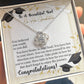 To A Beautiful Girl On Her Graduation - Love Knot Necklace - Celeste Jewel