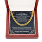 To A Handsome Young Man - 18th Birthday Gift - Cuban Link Chain Necklace - Celeste Jewel