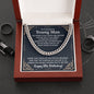 To A Handsome Young Man - 18th Birthday Gift - Cuban Link Chain Necklace - Celeste Jewel