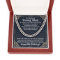 To A Handsome Young Man - 18th Birthday Gift - Cuban Link Chain Necklace - Celeste Jewel