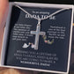 To An Amazing Dada To Be - Gift For New Dad - Personalized Cross Necklace - Celeste Jewel