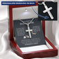 To An Amazing Dada To Be - Gift For New Dad - Personalized Cross Necklace - Celeste Jewel