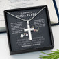To An Amazing Dada To Be - Gift For New Dad - Personalized Cross Necklace - Celeste Jewel