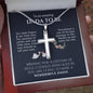 To An Amazing Dada To Be - Gift For New Dad - Personalized Cross Necklace - Celeste Jewel