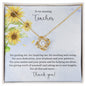 To An Amazing Teacher - Appreciation Gift For Teacher - Love Knot Necklace - Celeste Jewel