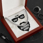 To My Badass Bearded Hubby - Cuban Link Chain Necklace - Celeste Jewel