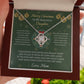 To My Beautiful Daughter Christmas Gift - Love Knot Necklace - Celeste Jewel