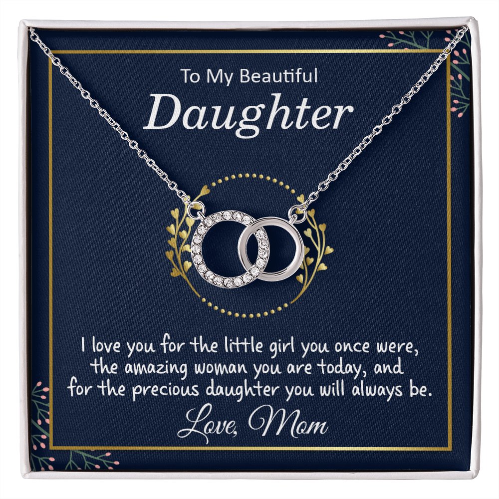 To My Beautiful Daughter - I Love You - Perfect Pair Necklace - Celeste Jewel