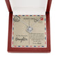 To My Beautiful Daughter - Postcard - Love Knot Necklace - Celeste Jewel